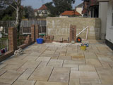 Sky Builders indian sandstone patio