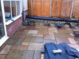 Sky Builders indian sandstone patio