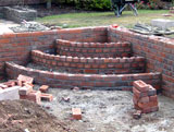 Sky Builders brick garden steps
